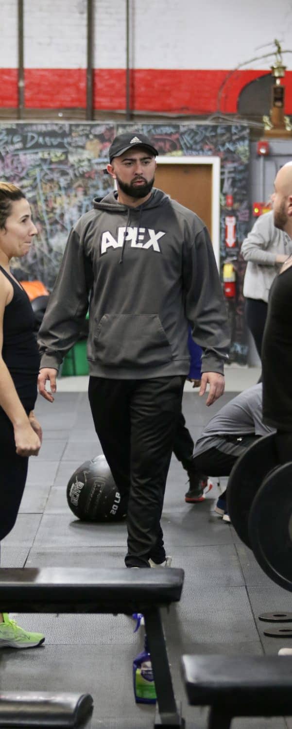 owner Andrew Capul Apex-branded coach